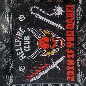 Hellfire Club Wall Art - Black and Red